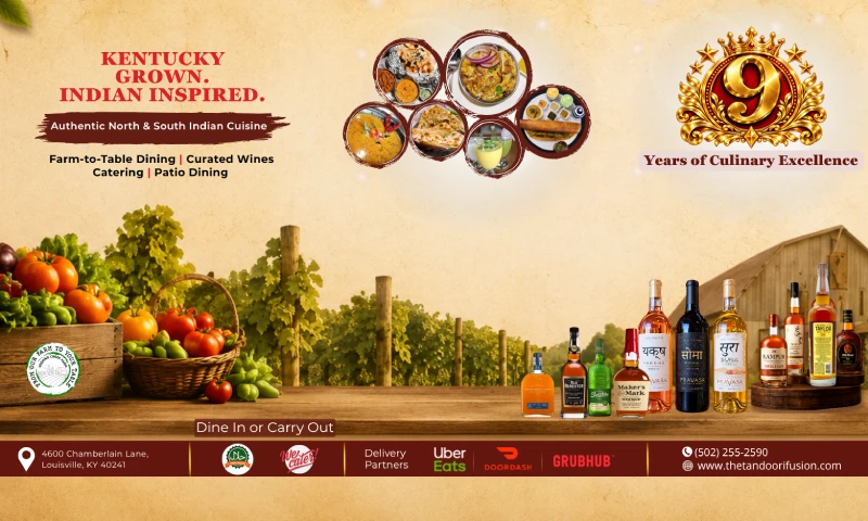 Tandoori Fusion 9th year anniversary - authentic Indian cuisine in Louisville, KY